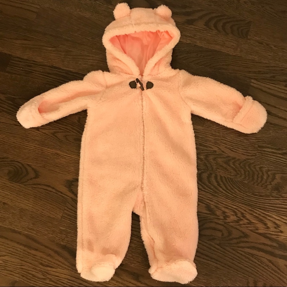 Carter’s Pink Sherpa Hooded Bunting size 6 months